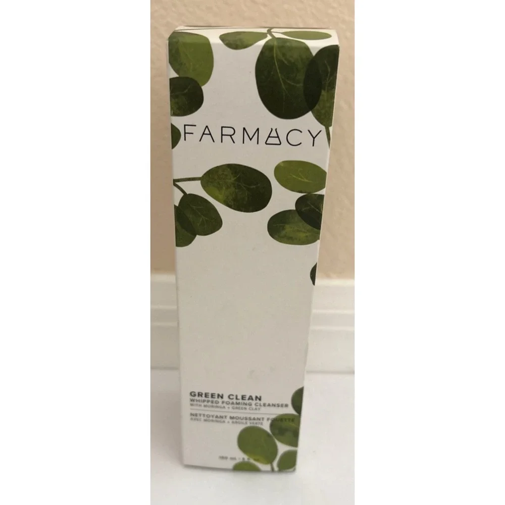 Farmacy Green Clean Whipped Foaming Cleanser With Moringa Geen Clay 5 Oz New